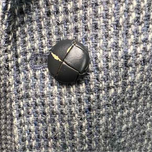 Vintage Arnie Gray Tweed Blazer 100% Wool Business Casual Classic Retro Mens 44L - Picture 3 of 12